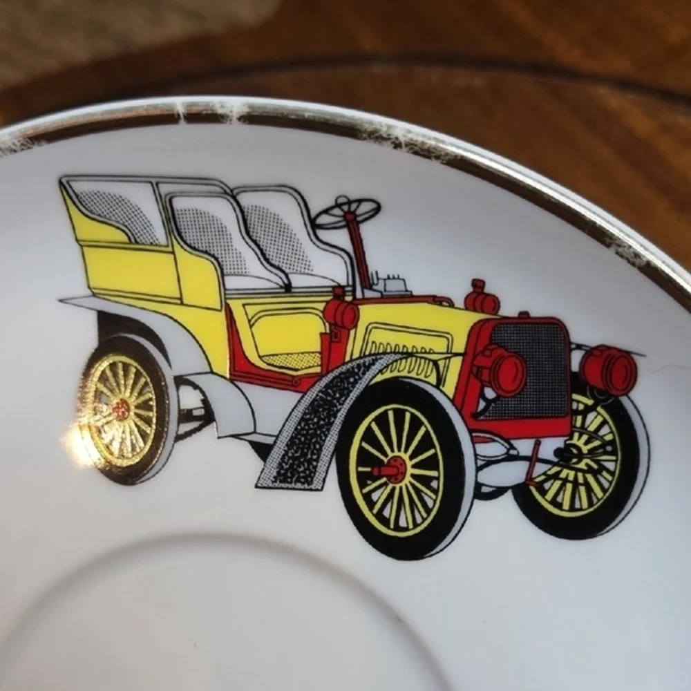 Princess House Porcelain Classic Car Saucer, Vista‎ Alegre Portugal, 6
